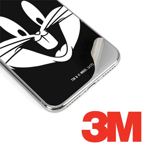 Looney Tunes Bugs Bunny Plain Black and White iPhone 11 Pro Skin
