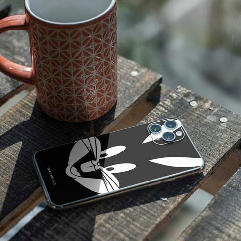 Looney Tunes Bugs Bunny Plain Black and White iPhone 11 Pro Skin