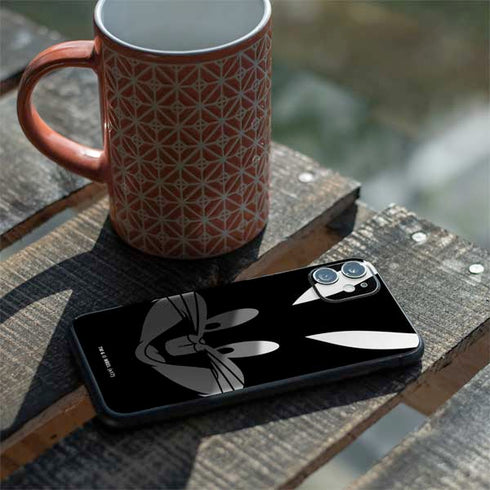 Looney Tunes Bugs Bunny Plain Black and White iPhone 11 Skin