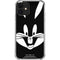 Looney Tunes Bugs Bunny Plain Black and White iPhone 12 Clear Case