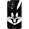 Looney Tunes Bugs Bunny Plain Black and White iPhone 12 Impact Case