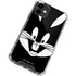 Looney Tunes Bugs Bunny Plain Black and White iPhone 12 Mini Clear Case