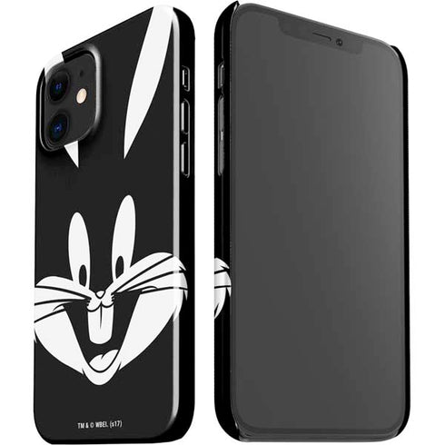 Looney Tunes Bugs Bunny Plain Black and White iPhone 12 Mini Lite Case