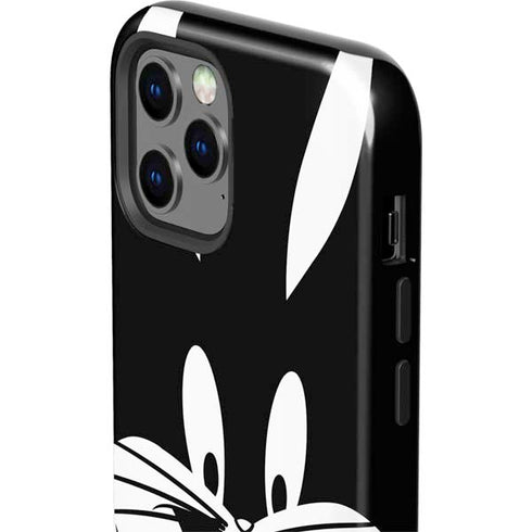 Looney Tunes Bugs Bunny Plain Black and White iPhone 12 Pro Impact Case