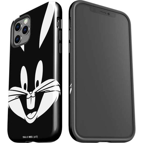 Looney Tunes Bugs Bunny Plain Black and White iPhone 12 Pro Impact Case