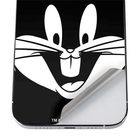 Looney Tunes Bugs Bunny Plain Black and White iPhone 12 Pro Skin