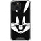 Looney Tunes Bugs Bunny Plain Black and White iPhone 14 Clear Case