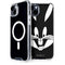 Looney Tunes Bugs Bunny Plain Black and White iPhone 14 Plus MagSafe Case
