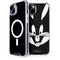 Looney Tunes Bugs Bunny Plain Black and White iPhone 15 Plus MagSafe Case