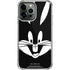 Looney Tunes Bugs Bunny Plain Black and White iPhone 15 Pro Max Clear Case