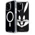 Looney Tunes Bugs Bunny Plain Black and White iPhone 14 Pro Max MagSafe Case