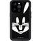 Looney Tunes Bugs Bunny Plain Black and White iPhone 14 Pro Waterproof Case