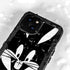 Looney Tunes Bugs Bunny Plain Black and White iPhone 15 Plus Waterproof Case