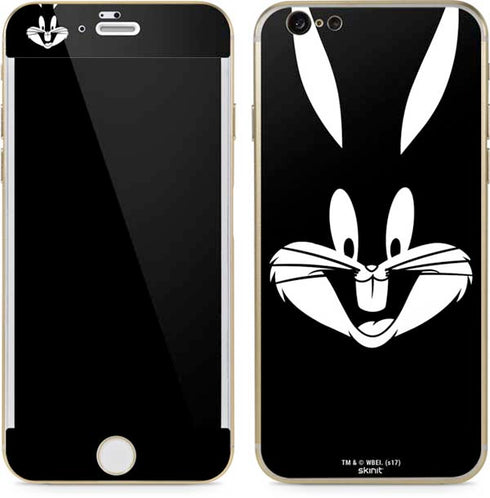 Looney Tunes Bugs Bunny Plain Black and White iPhone 6/6s Skin