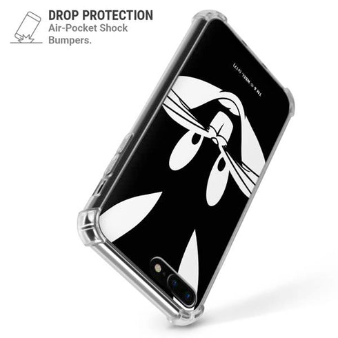 Looney Tunes Bugs Bunny Plain Black and White iPhone 7/8 Plus Clear Case