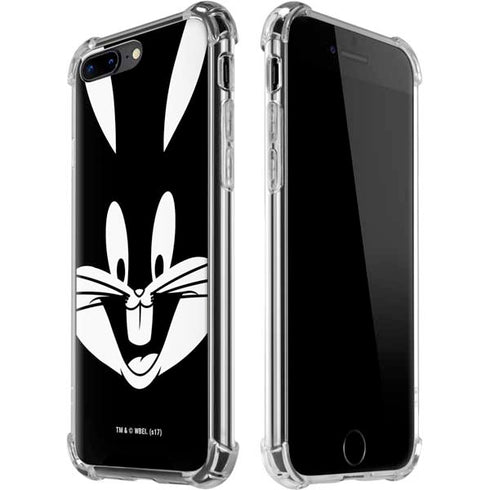 Looney Tunes Bugs Bunny Plain Black and White iPhone 7/8 Plus Clear Case
