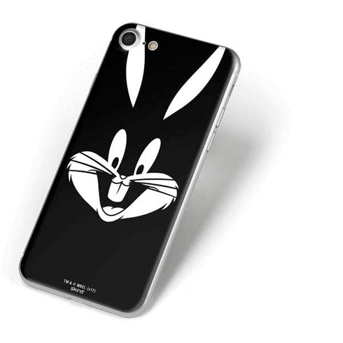 Looney Tunes Bugs Bunny Plain Black and White iPhone 8 Skin