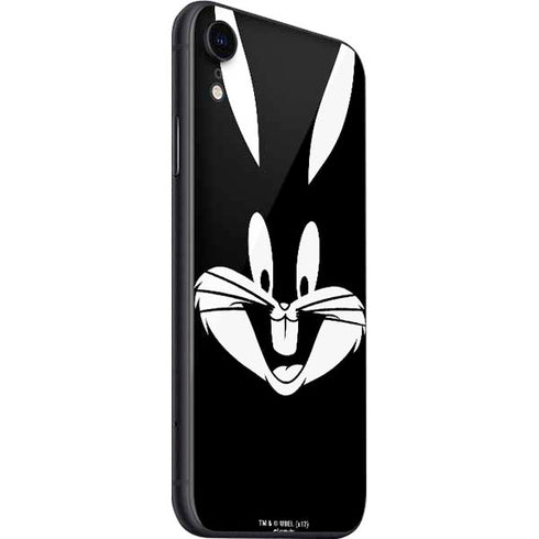 Looney Tunes Bugs Bunny Plain Black and White iPhone SE (2nd & 3rd Gen) Skin