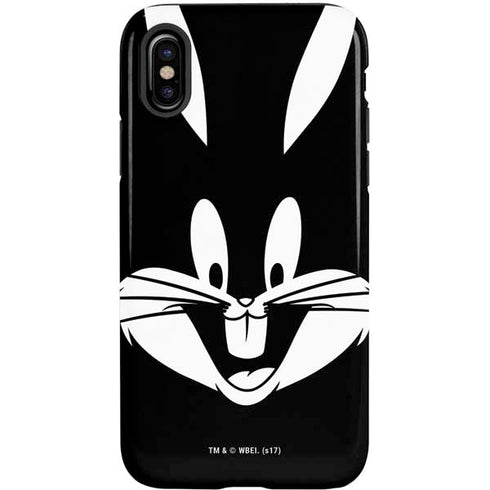 Looney Tunes Bugs Bunny Plain Black and White iPhone X Pro Case