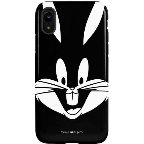 Looney Tunes Bugs Bunny Plain Black and White iPhone XR Pro Case