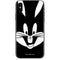 Looney Tunes Bugs Bunny Plain Black and White iPhone XS Skin