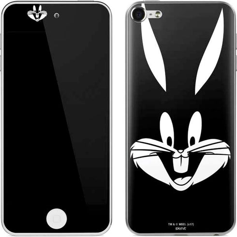 Looney Tunes Bugs Bunny Plain Black and White Apple iPod Skin