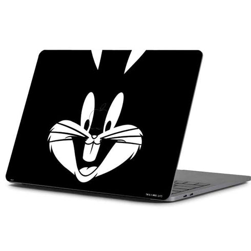 Looney Tunes Bugs Bunny Plain Black and White Apple MacBook Pro 13-inch Skin