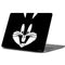 Looney Tunes Bugs Bunny Plain Black and White Apple MacBook Pro 13-inch Skin