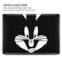 Looney Tunes Bugs Bunny Plain Black and White MacBook Pro 16in (2021-25) Case plus Skin
