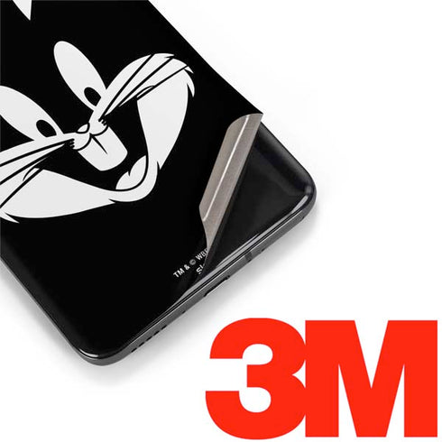 Looney Tunes Bugs Bunny Plain Black and White OnePlus 7 Pro Skin