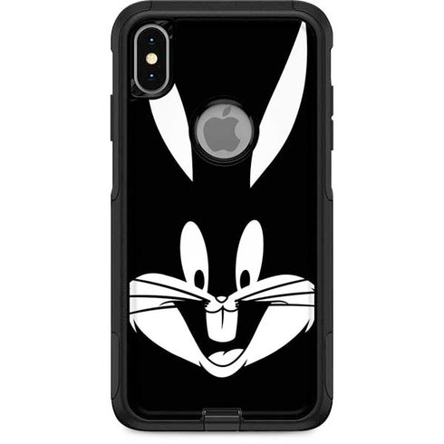 Looney Tunes Bugs Bunny Plain Black and White Otterbox Commuter iPhone Skin