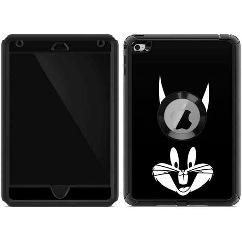 Looney Tunes Bugs Bunny Plain Black and White Otterbox Defender iPad Skin