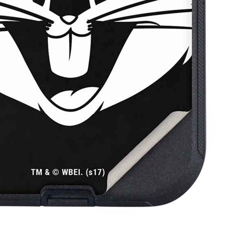 Looney Tunes Bugs Bunny Plain Black and White Otterbox Defender iPhone Skin