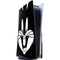 Looney Tunes Bugs Bunny Plain Black and White PS5 Console Skin