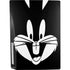 Looney Tunes Bugs Bunny Plain Black and White PS5 Console Skin