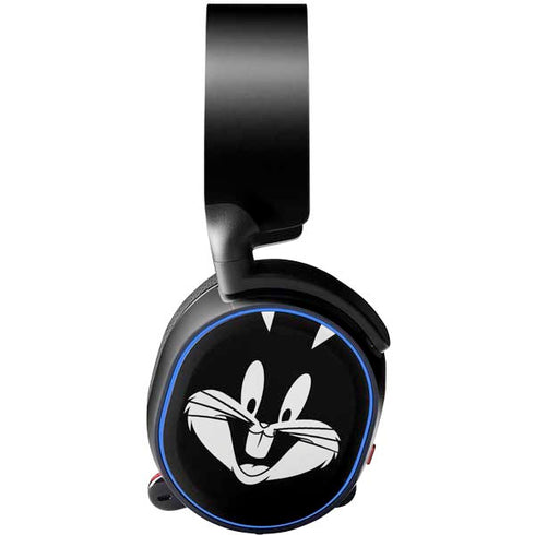 Looney Tunes Bugs Bunny Plain Black and White SteelSeries Arctis 3 Skin