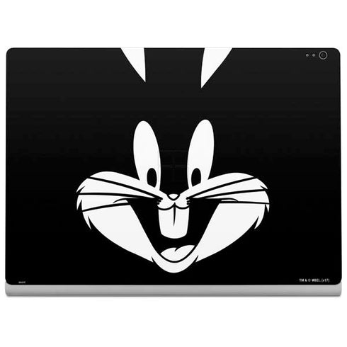 Looney Tunes Bugs Bunny Plain Black and White Surface Book 2 15in Skin