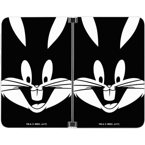 Looney Tunes Bugs Bunny Plain Black and White Surface Duo Skin
