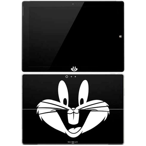 Looney Tunes Bugs Bunny Plain Black and White Surface Pro 3 Skin