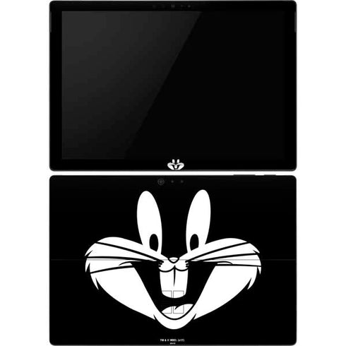 Looney Tunes Bugs Bunny Plain Black and White Surface Pro 6 Skin