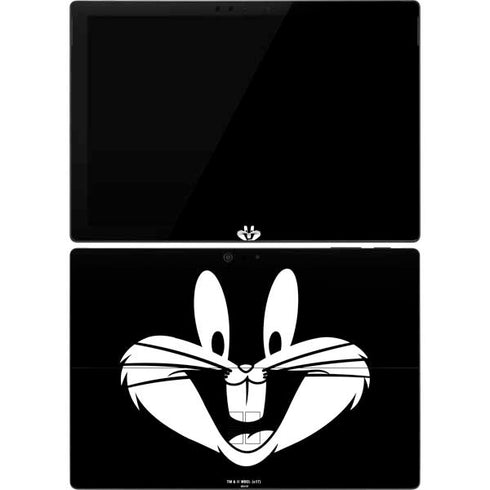 Looney Tunes Bugs Bunny Plain Black and White Surface Pro 7 Skin