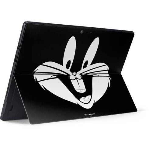 Looney Tunes Bugs Bunny Plain Black and White Surface Pro 7 Skin