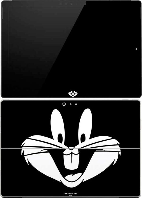 Looney Tunes Bugs Bunny Plain Black and White Surface Pro (2017) Skin