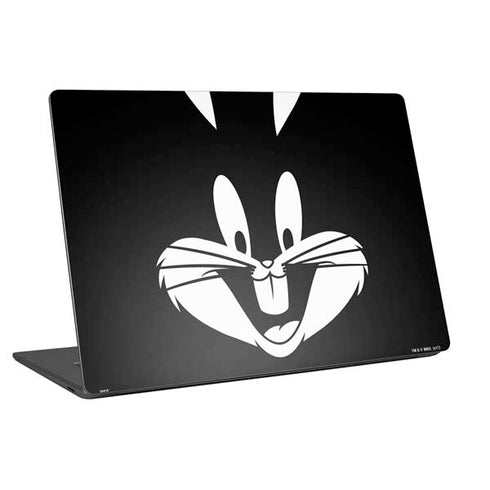 Looney Tunes Bugs Bunny Plain Black and White Universal Laptop 16in (13 x 9.4in) Skin