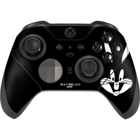 Looney Tunes Bugs Bunny Plain Black and White Xbox Elite Wireless Controller Series 2 Skin
