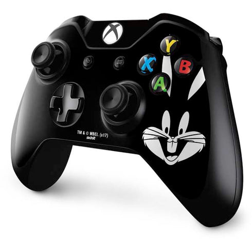 Looney Tunes Bugs Bunny Plain Black and White Xbox One Controller Skin