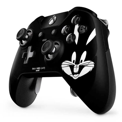 Looney Tunes Bugs Bunny Plain Black and White Xbox One Elite Controller Skin