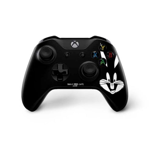 Looney Tunes Bugs Bunny Plain Black and White Xbox One X Controller Skin