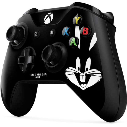 Looney Tunes Bugs Bunny Plain Black and White Xbox One X Controller Skin