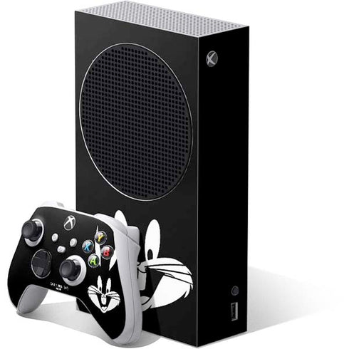 Looney Tunes Bugs Bunny Plain Black and White Xbox Series S Skins
